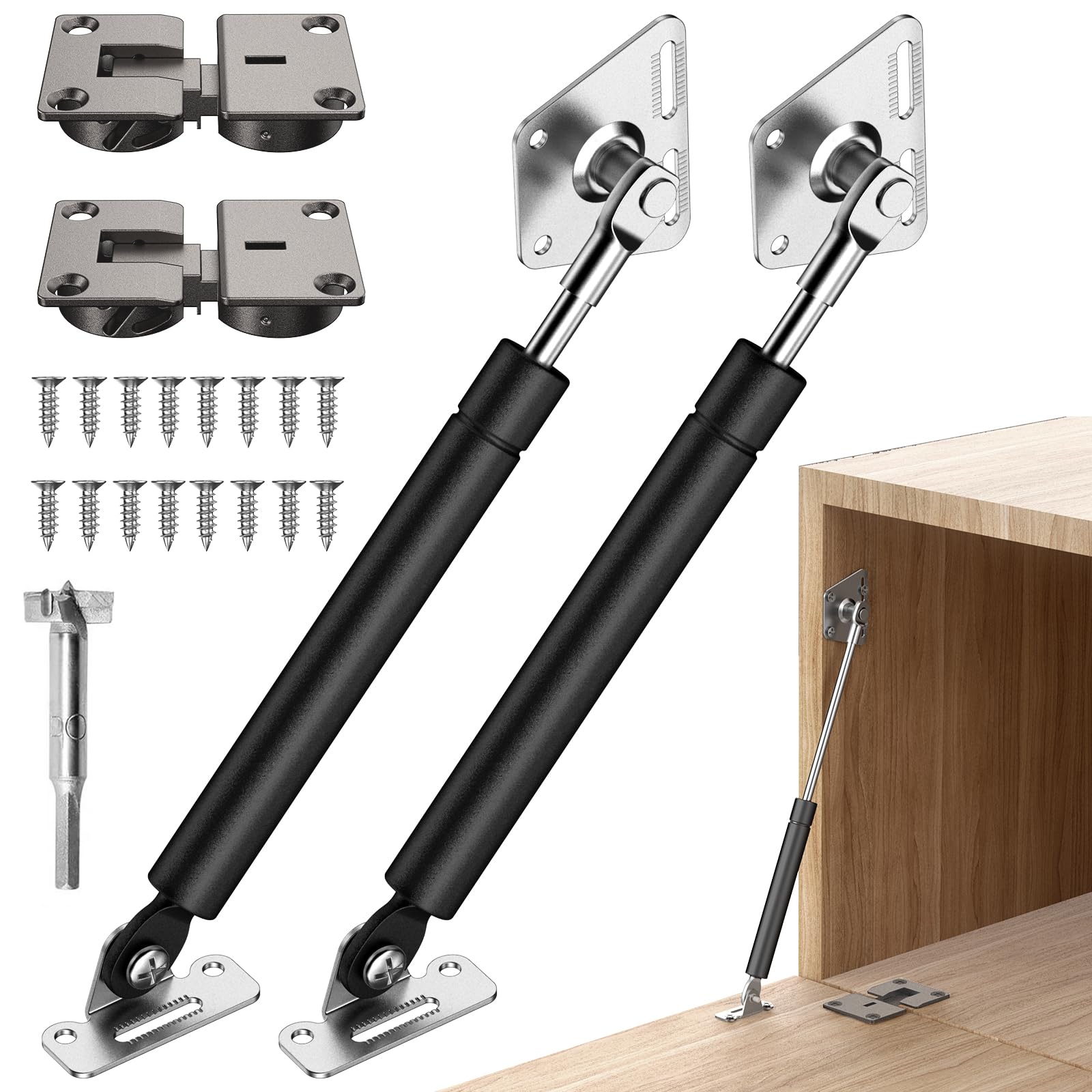 downt 「downt」 Drop Down Gas Struts,Gas Spring Hinge,for Cabinet and Desk